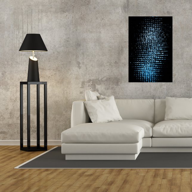 Abstract Blue Cubes Poster (Creator Uploaded)