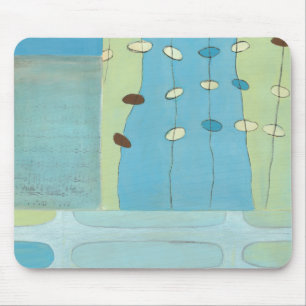 Abstract Blue Egg Parade Mouse Mat