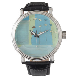 Abstract Blue Egg Parade Watch