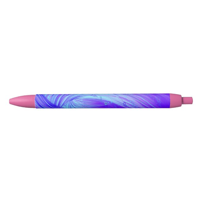 Abstract Blue Enchanted Garden  Ink Pen (Front)