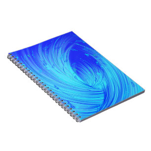 Abstract blue Enchanted Garden Notebook