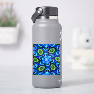 Abstract Blue Floral Pattern