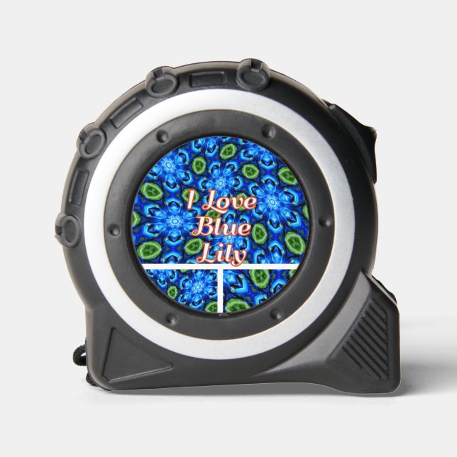 Abstract Blue Floral Pattern 1 (Front)