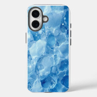 Abstract Blue Frozen Ice Crystal Texture Pattern