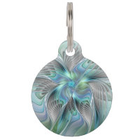 Abstract Blue Green Butterfly Fantasy Fractal Art