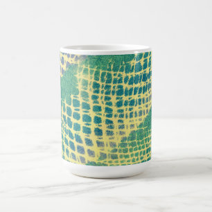 Abstract Blue Green Purple Pattern Mugs