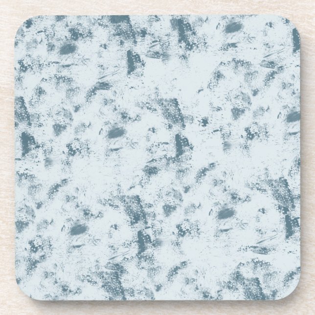 Abstract Blue Grunge Coaster (Front)