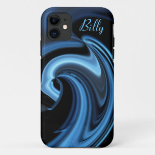 Abstract Blue Heart iPhone 5 case *Personalise*