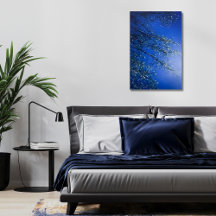 Abstract Blue Icy Tree