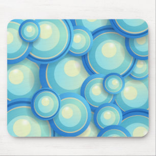 Abstract blue in green mouse mat