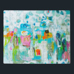 Abstract Blue Jigsaw Puzzle<br><div class="desc">Abstract Blue by Karen Fields</div>