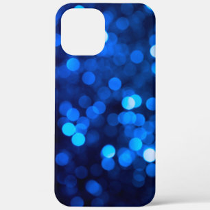 Abstract blue light dots iPhone 12 pro max case