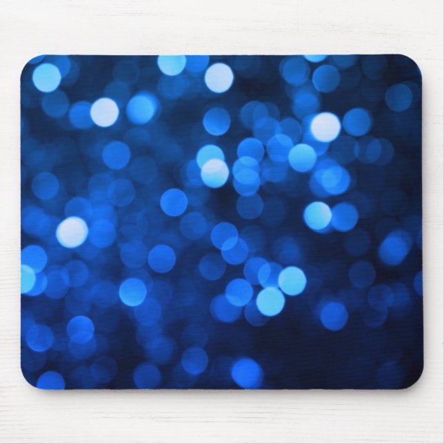 Abstract blue light dots mouse mat (Front)