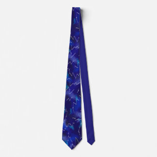 Abstract Blue Lightning Tie 2