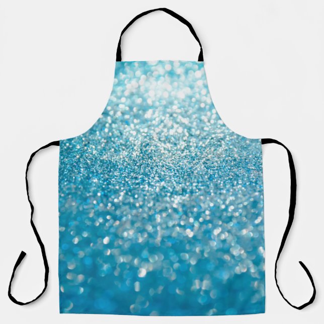 Abstract blue lights, artistic background. apron (Front)