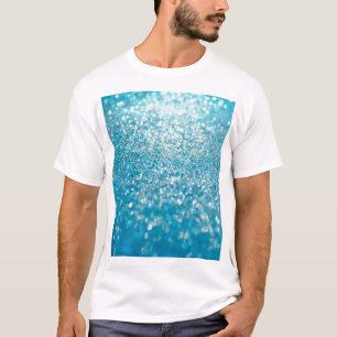 Abstract blue lights, artistic background. T-Shirt