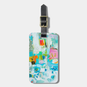 Abstract Blue Luggage Tag