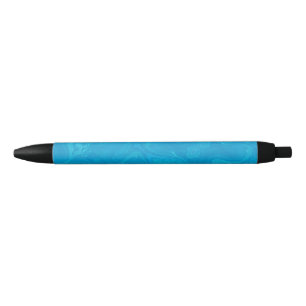 Abstract Blue Marble Personalised Black Ink Pen