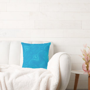 Abstract Blue Marble Personalised Cushion