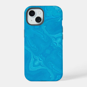 Abstract Blue Marble Personalised HP Lap iPhone 15 Case