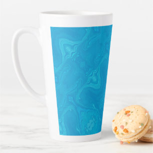 Abstract Blue Marble Personalised HP Lap Latte Mug