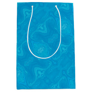Abstract Blue Marble Personalised HP Lap Medium Gift Bag