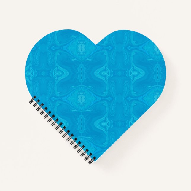 Abstract Blue Marble Personalised HP Lap Notebook (Front)