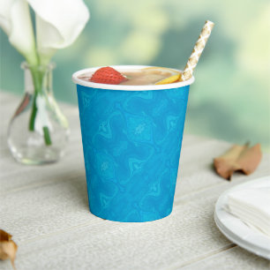 Abstract Blue Marble Personalised HP Lap Paper Cups