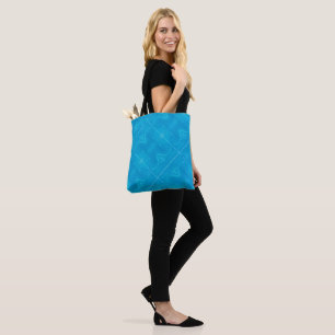 Abstract Blue Marble Personalised HP Lap Tote Bag