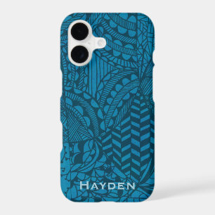 Abstract Blue Pattern Personalised