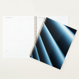 Abstract blue pattern planner
