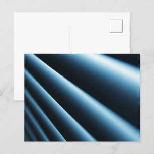 Abstract blue pattern postcard