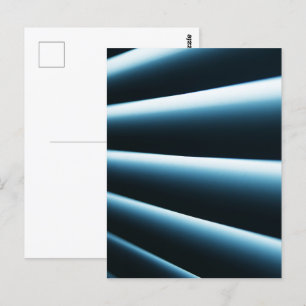 Abstract blue pattern postcard