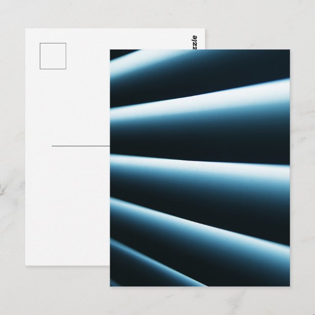 Abstract blue pattern postcard (Front/Back)