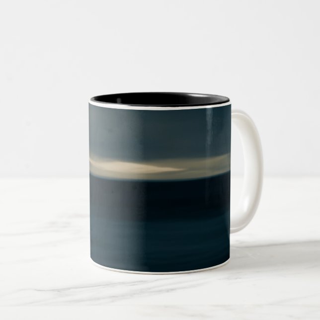 abstract blue photo mug (Front Right)