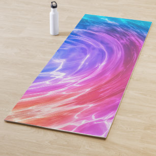Abstract Blue Pink Purple Liquid Artwork    Yoga Mat