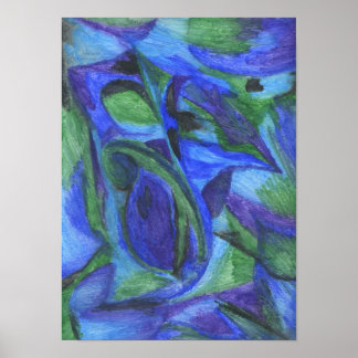 ABSTRACT BLUE print