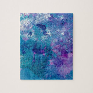 Abstract Blue Purple Jigsaw Puzzle