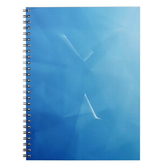 Abstract Blue Serenity Notebook (Front)