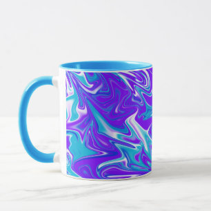 Abstract,_Blue_Silky_Sky,,_Blue Combo Coffee Mug