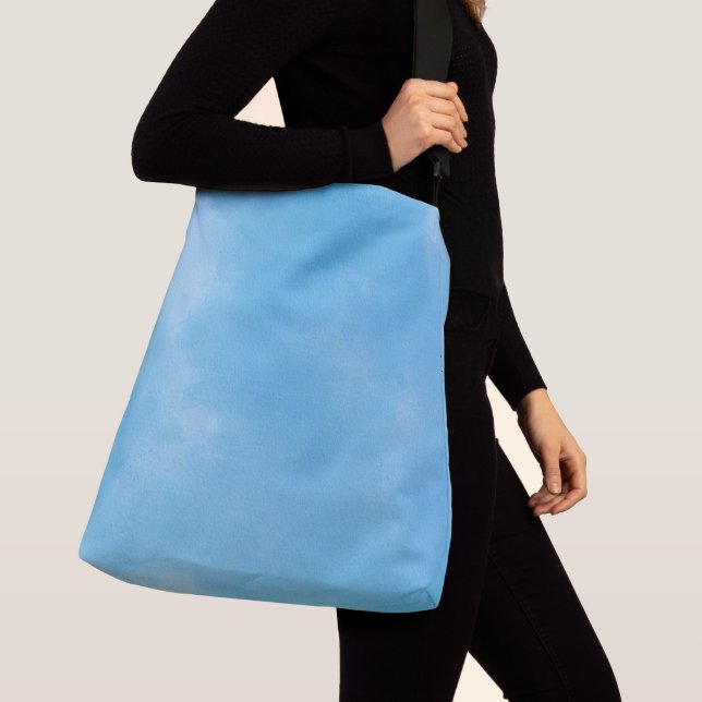 Abstract Blue Sky Gradient  Crossbody Bag (Close Up)