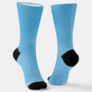 Abstract Blue Sky Gradient Socks