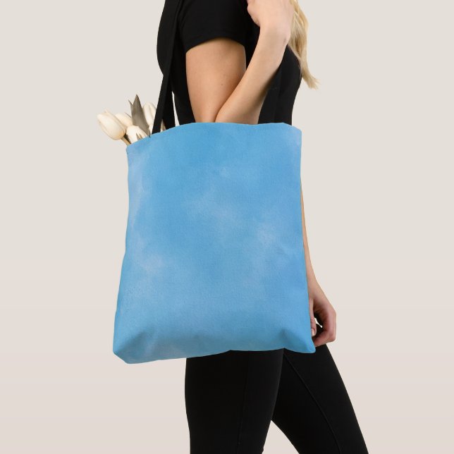 Abstract Blue Sky Gradient  Tote Bag (Close Up)
