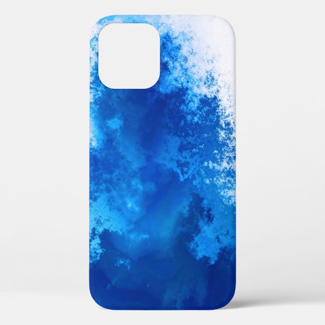 Abstract blue solid colour design Case-Mate iPhone case (Back)