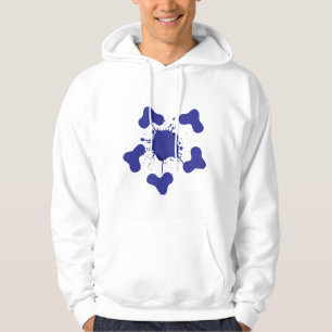 Abstract Blue Splash Hoodie