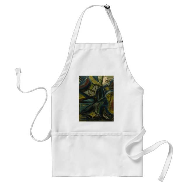 Abstract Blue Standard Apron (Front)