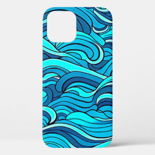 Abstract Blue Turquoise Ocean Water Waves   iPhone 12 Pro Case