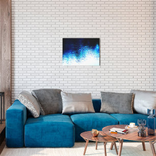 Abstract Blue Water Canvas Print