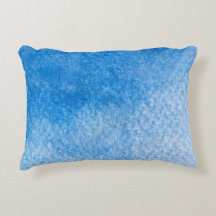 Abstract Blue Watercolor Background. Handmade Back