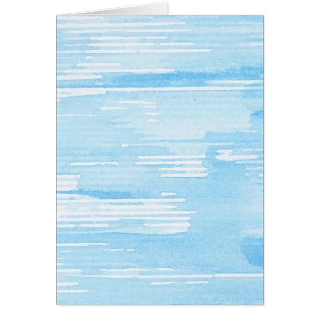 Abstract blue watercolor background, texture. (Front)